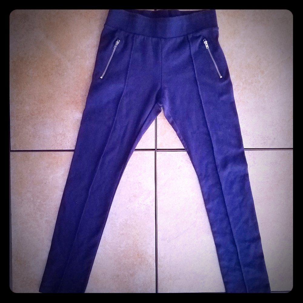 Girls Leggings Size Large Navy Blue Never Worn